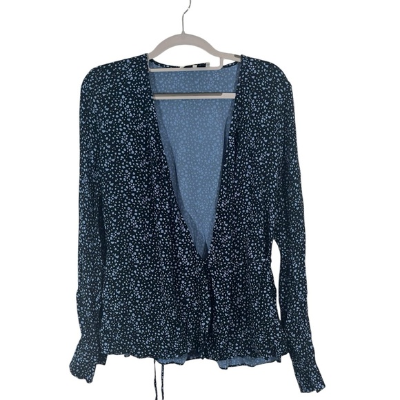 JUST Blue Patterned Top - Picture 1 of 9